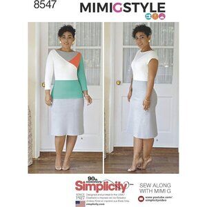 Simplicity D0885 / 8547 Misses/Miss Petite Knit Dress Pattern Size 18-26 MIMI G‎